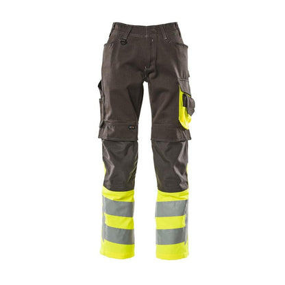MASCOT® Leeds -housut, tumma antrasiitin/hi-vis keltainen