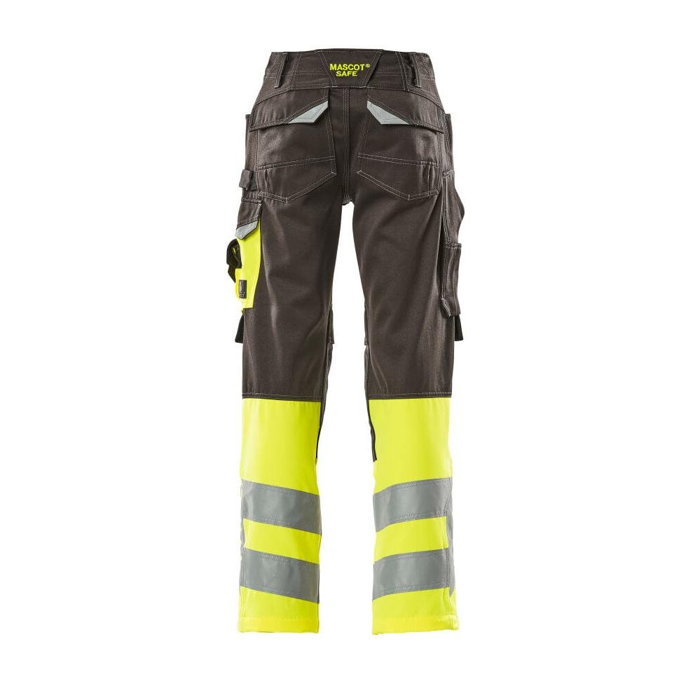 MASCOT® Leeds -housut, tumma antrasiitin/hi-vis keltainen