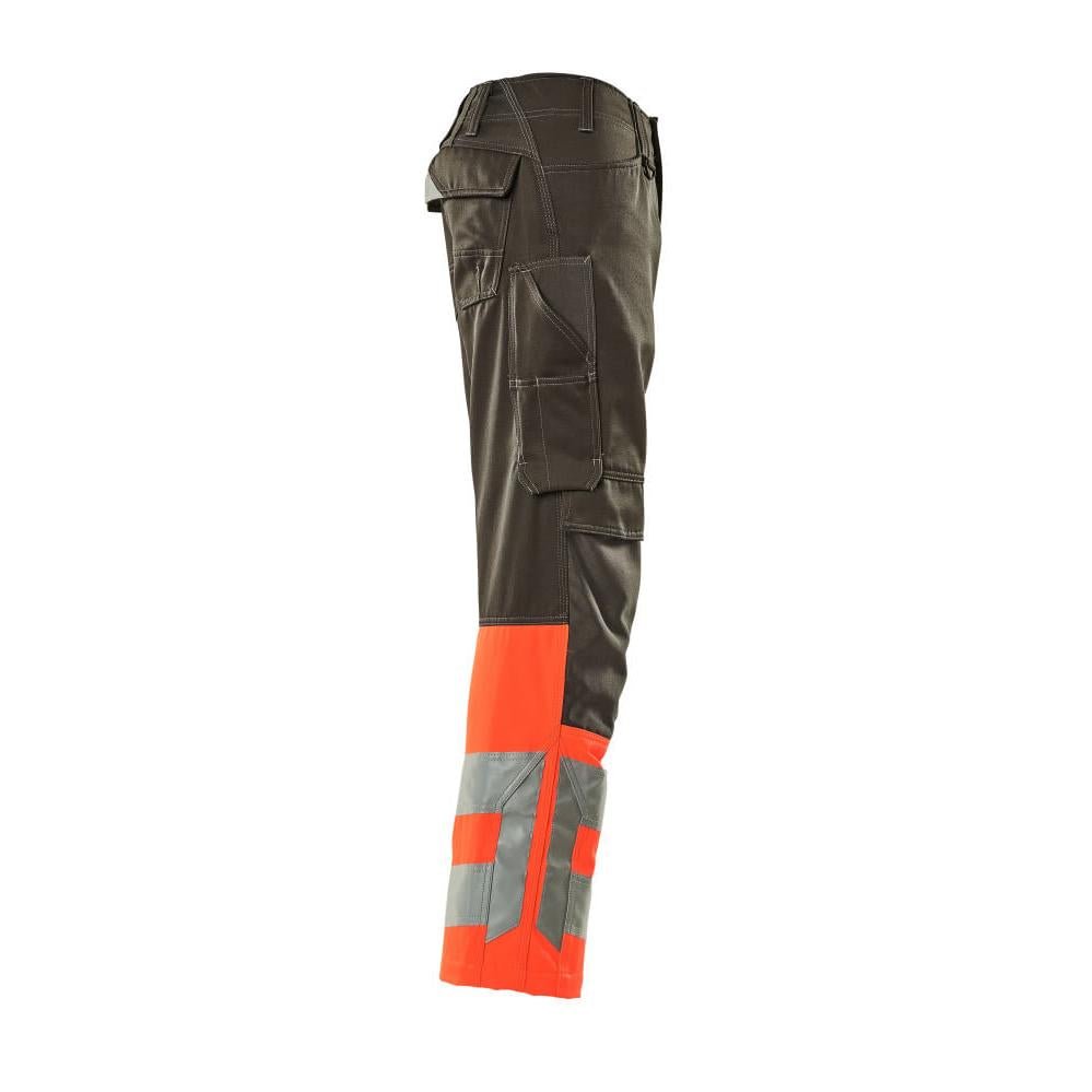 MASCOT® Leeds -housut, tumma antrasiitin/hi-vis-punainen