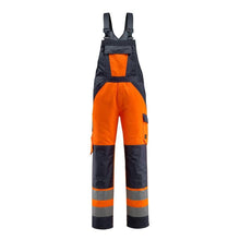 MASCOT® Gosford Dungarees, hi-vis oranssi/musta-sininen