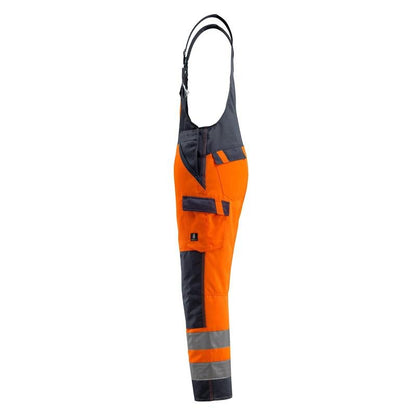 MASCOT® Gosford Dungarees, hi-vis oranssi/musta-sininen