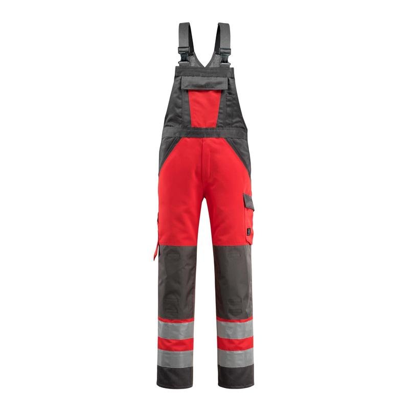 MASCOT® Gosford Dungarees, hi-vis punainen/tumma antrasiitti