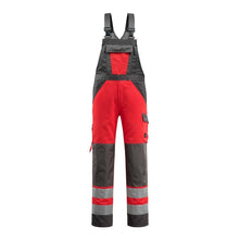 MASCOT® Gosford Dungarees, hi-vis punainen/tumma antrasiitti