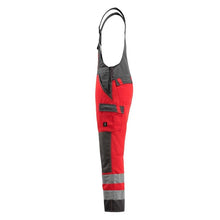 MASCOT® Gosford Dungarees, hi-vis punainen/tumma antrasiitti