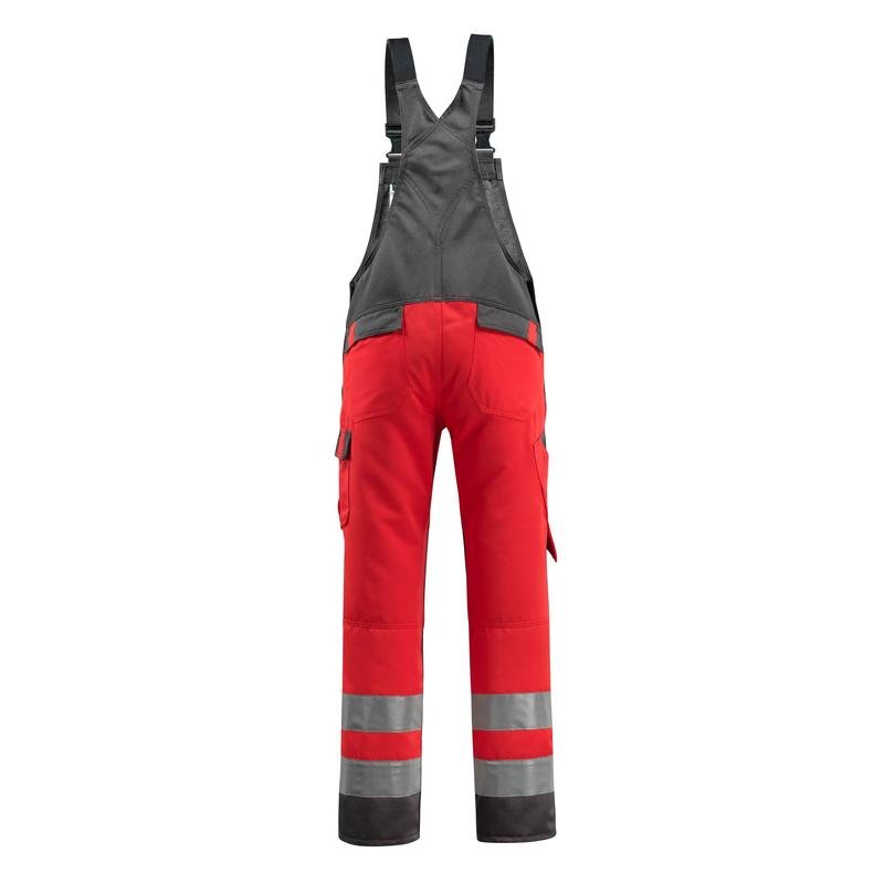 MASCOT® Gosford Dungarees, hi-vis punainen/tumma antrasiitti