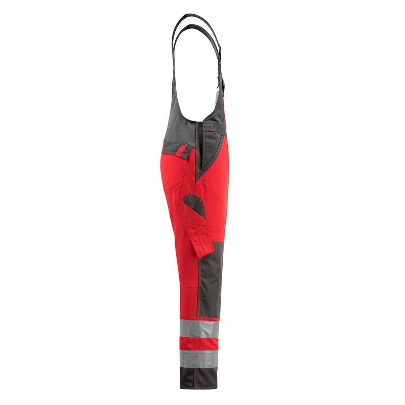 MASCOT® Gosford Dungarees, hi-vis punainen/tumma antrasiitti