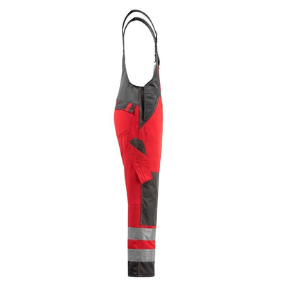 MASCOT® Gosford Dungarees, hi-vis punainen/tumma antrasiitti