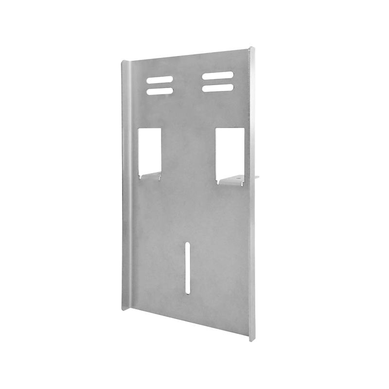 Numaattinen kiinnityslevy annostelujärjestelmien kiinnittämiseksi puhdistusvaunuun, ruostumaton teräs | Pakkaus (1 kpl)