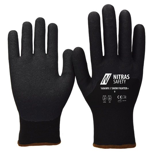 NITRAS SNOW FIGHTER+, talvihanskat, musta