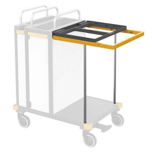 VERMOP-kannatinrungon alusta työntökahvalla, 62 x 53 x 77 cm