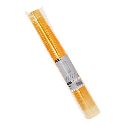 Läpinäkyvä muovikääre ympäröi kymmentä Starpak long drink -lasia (PS 0,3 l, Ø5,85 cm × 15,2 cm) valko-harmaalla etiketillä, jossa on Starpak-tuotemerkki, tuotetiedot ja viivakoodi keskellä.