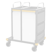 VERMOP sivuseinä moniseinä Platina valkoinen, 497 x 174 x 3 cm