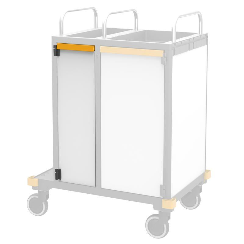 VERMOP ovi L kapea + kahva. Plat. Whi.