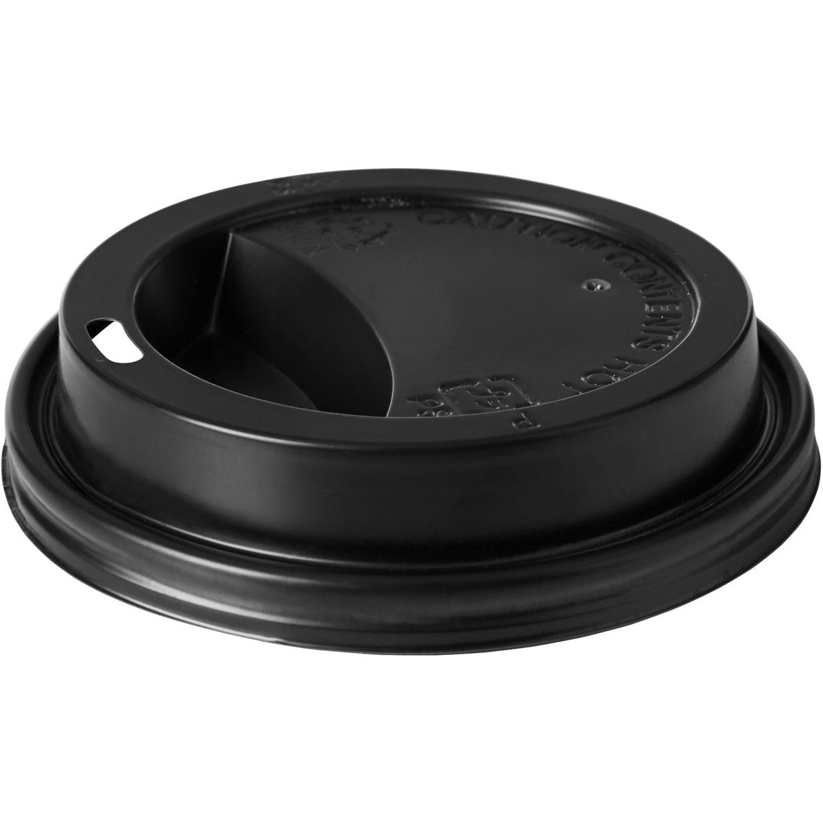 Duni GmbH:n 159921 musta PS-kansi on musta muovinen kahvikupin kansi, jossa on pieni juoma-aukko ja korotettu juomaosa. Se sopii turvallisesti kertakäyttömukeihin. Pakkaus sisältää 100 kappaletta.