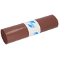 Rullattu ruskea EMIL DEISS KG DEISS 17001 tyyppi 60 roskapussi (700x1100 mm, 25 kappaletta/rulla) keskellä valko-sinisellä "Premium"-etiketillä, valkoisella taustalla.