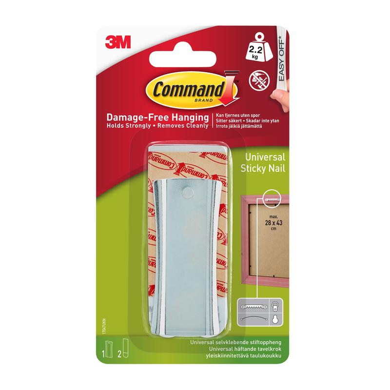 Command™ Universal Adhesive Nail 17047 | Laukku (4 kpl)