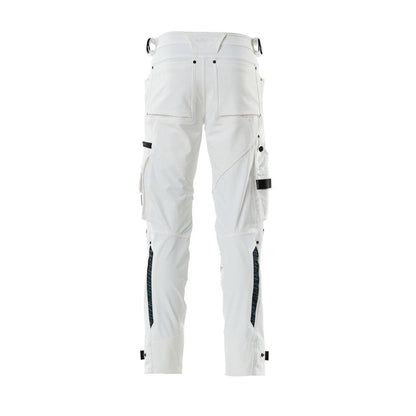 Dyneema-housut polvitaskuilla, joustohousut, valkoiset