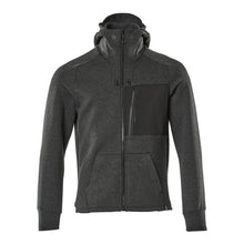 Hupullinen collegepaita, vetoketjullinen huppari, musta-pilkullinen/musta