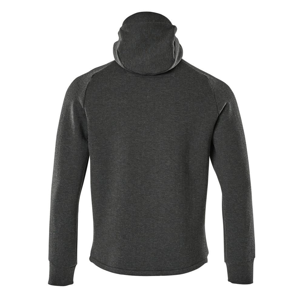 Hupullinen collegepaita, vetoketjullinen huppari, musta-pilkullinen/musta