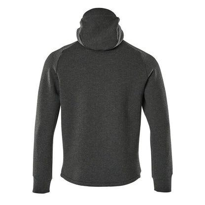 Hupullinen collegepaita, vetoketjullinen huppari, musta-pilkullinen/musta