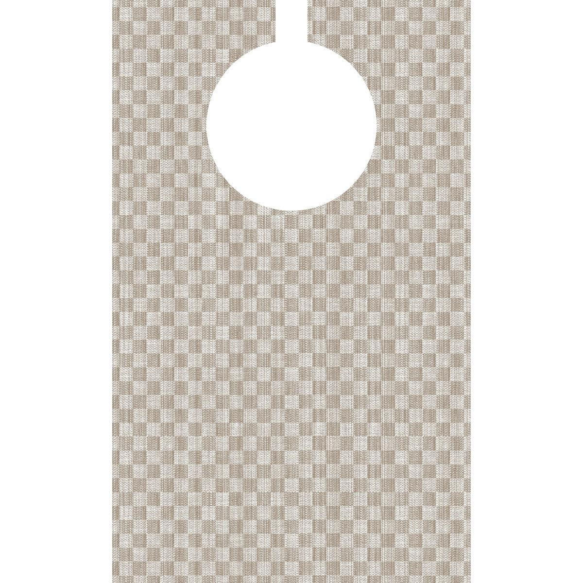 Dunisoft-ruokalappu 40x65 cm - Grubben Duni GmbH:ltä on beige-valkoinen ruudullinen ruokalappu, jossa on suuri, pyöreä yläaukko, mikä tekee siitä ihanteellisen imukykyisen ruokalapun hoitolaitoksille. Pakkaus sisältää 50 kappaletta, korkealaatuinen ja käytännöllinen.