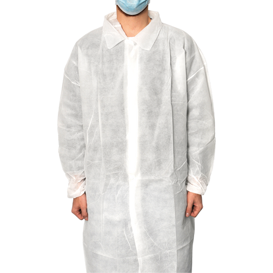 MaiMed-Coat V, fleecestä valmistettu vierailijatakki 4 painonapilla, n. 120 cm