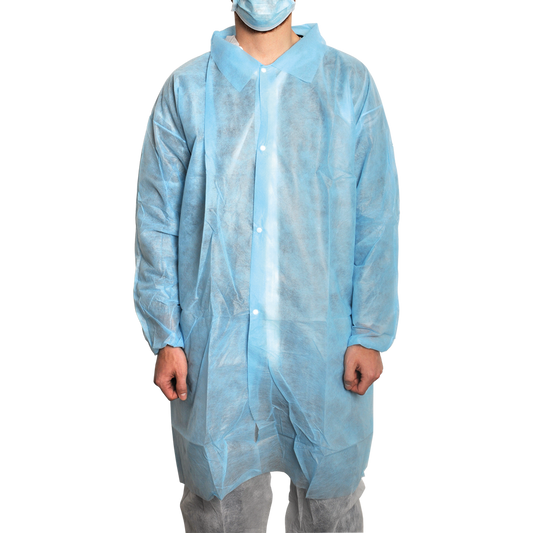 MaiMed-Coat V, fleecestä valmistettu vierailijatakki 4 painonapilla, n. 120 cm