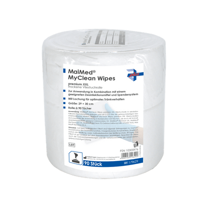MaiMed MyClean Wipes ensiluokkaiset desi-pyyhkeet