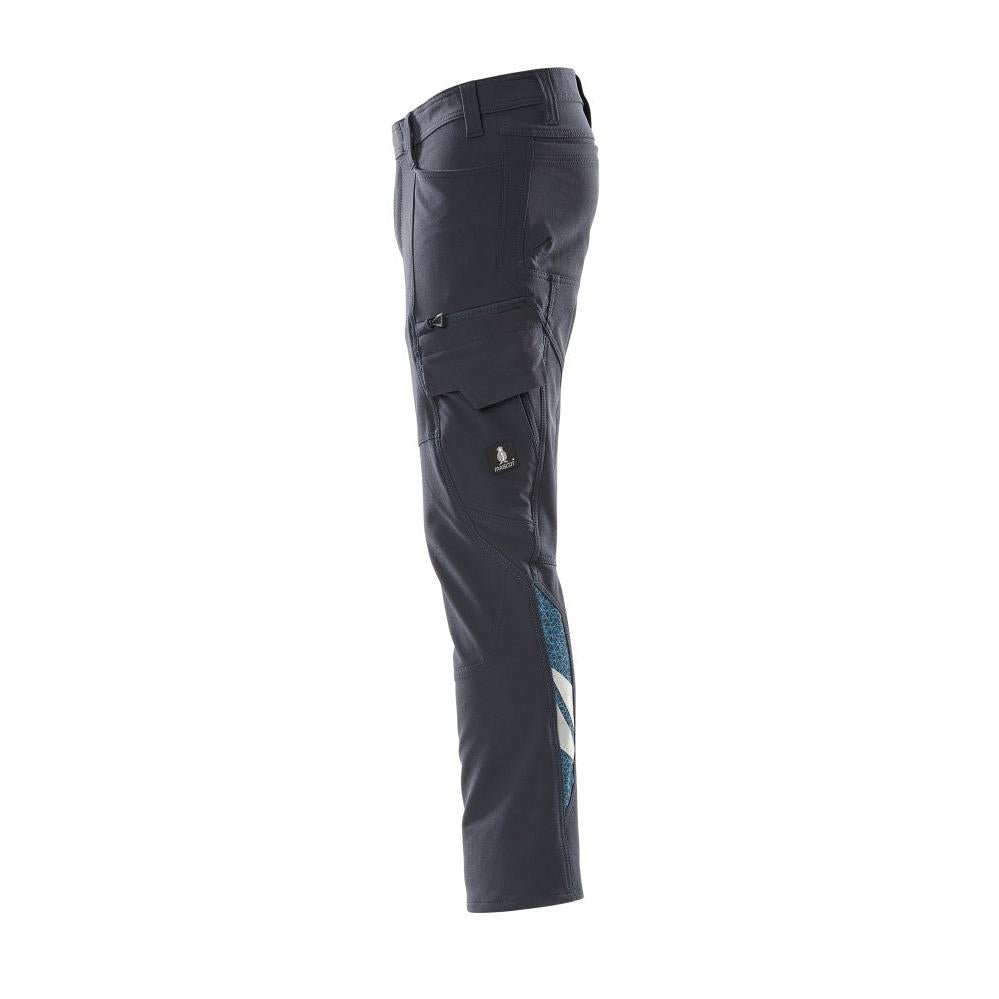 Housut, reisitaskut, ULTIMATE STRETCH -housut, musta-sininen