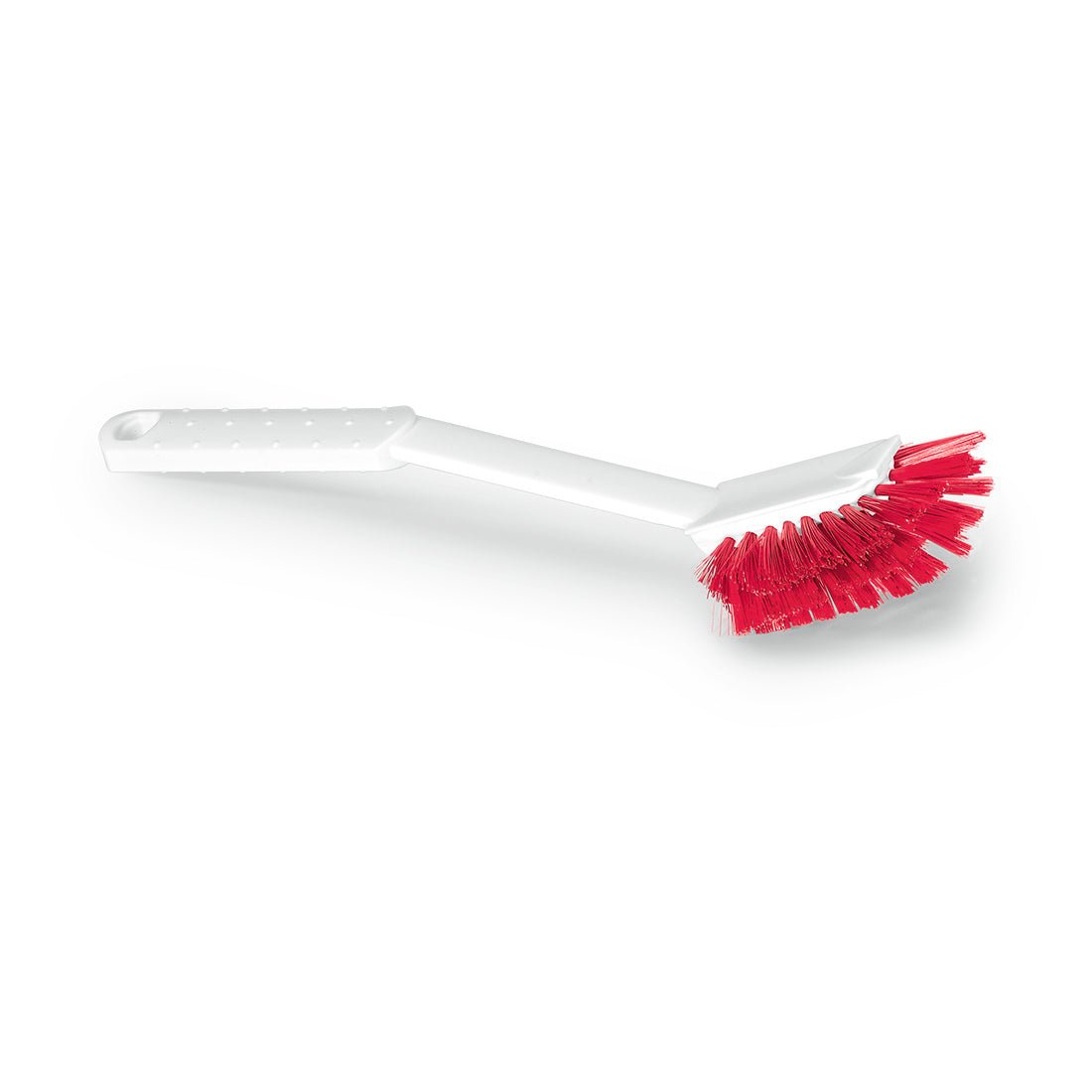 Nölle Profi Brush HACCP astianpesuharja Diskette harjakset 0,25 mm Nölle Profi Brush Bürsten- & Pinseltechnik e.K.:lta on valkoinen, pitkä, kulmikas kahva, jossa on tartuntapisteitä, ja punaiset, puolipyöreät 0,25 mm harjakset tarkkoihin puhdistustehtäviin.