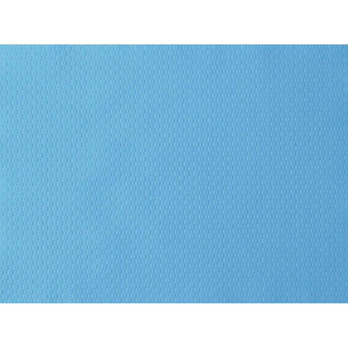 Lähikuva Duni GmbH:n paperisista pöytätableteista, koko 30x40 cm, mintun sininen, hienovaraisella pilkullisella tekstuurilla - täydellinen juhliin ja tapahtumiin. Pakkaus, jossa 500 kappaletta.
