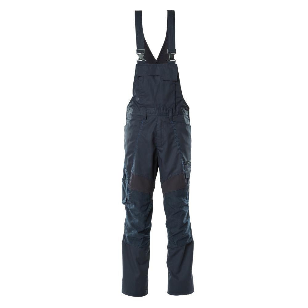 Dungarees, polvitaskut, joustavat sisäosat Dungarees, musta-sininen