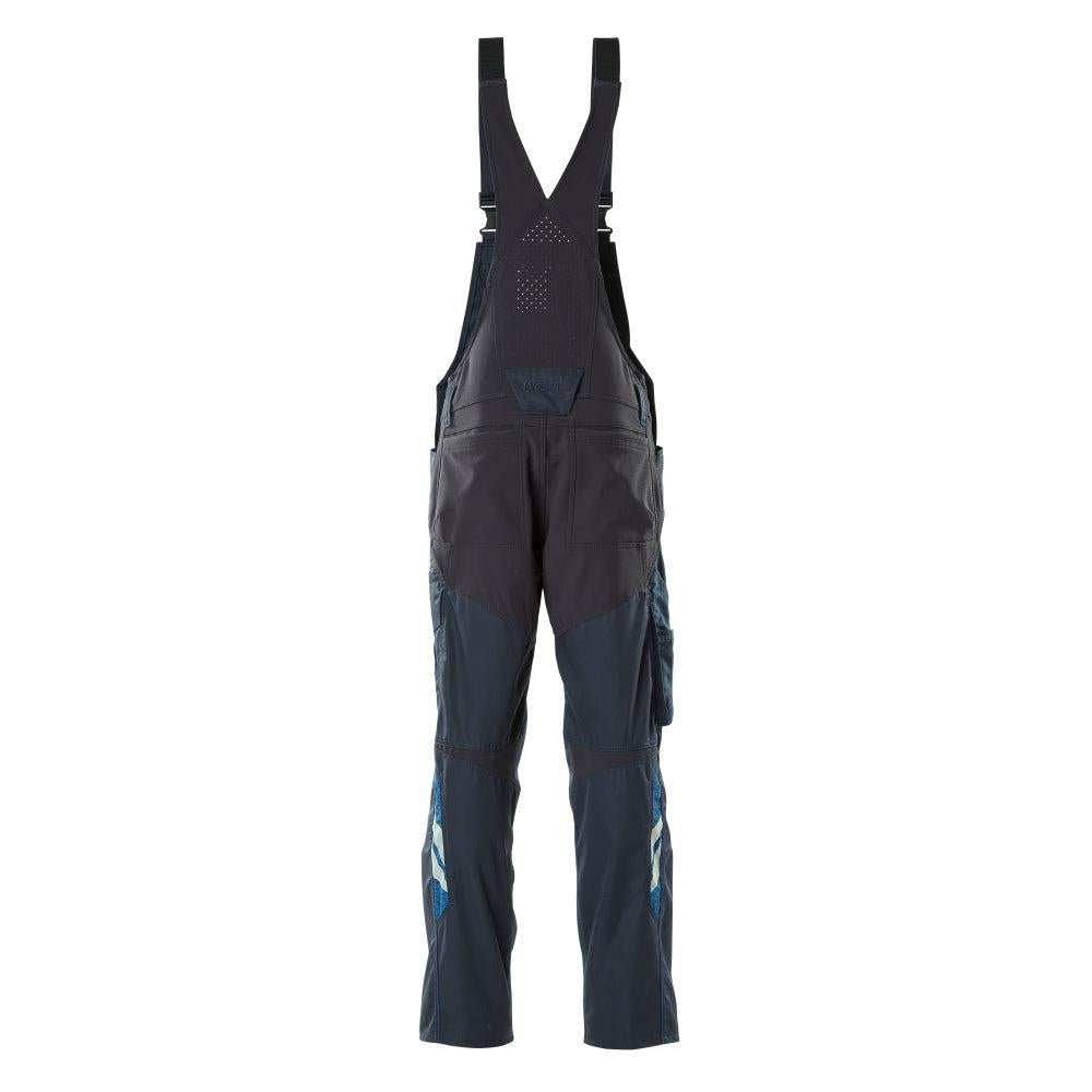 Dungarees, polvitaskut, joustavat sisäosat Dungarees, musta-sininen
