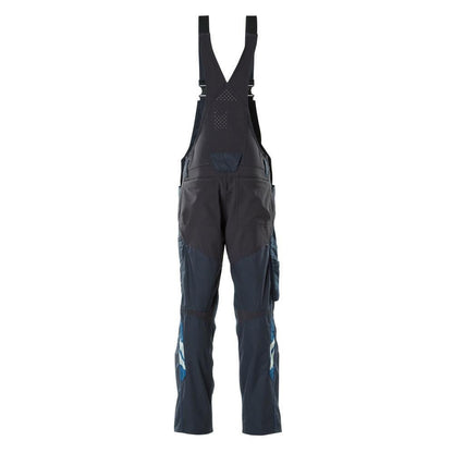 Dungarees, polvitaskut, joustavat sisäosat Dungarees, musta-sininen