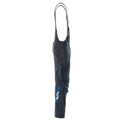 Dungarees, polvitaskut, joustavat sisäosat Dungarees, musta-sininen