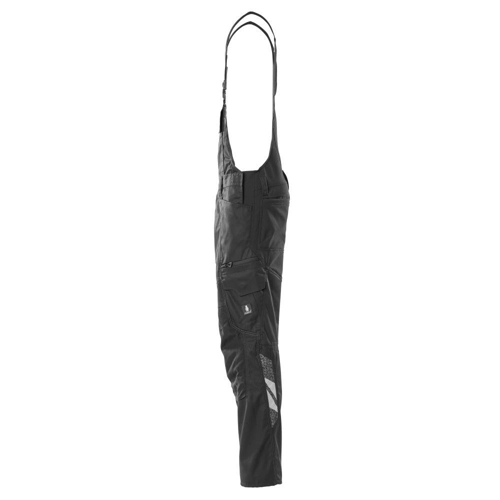 Dungarees, polvitaskut, joustavat sisäosat Dungarees, musta