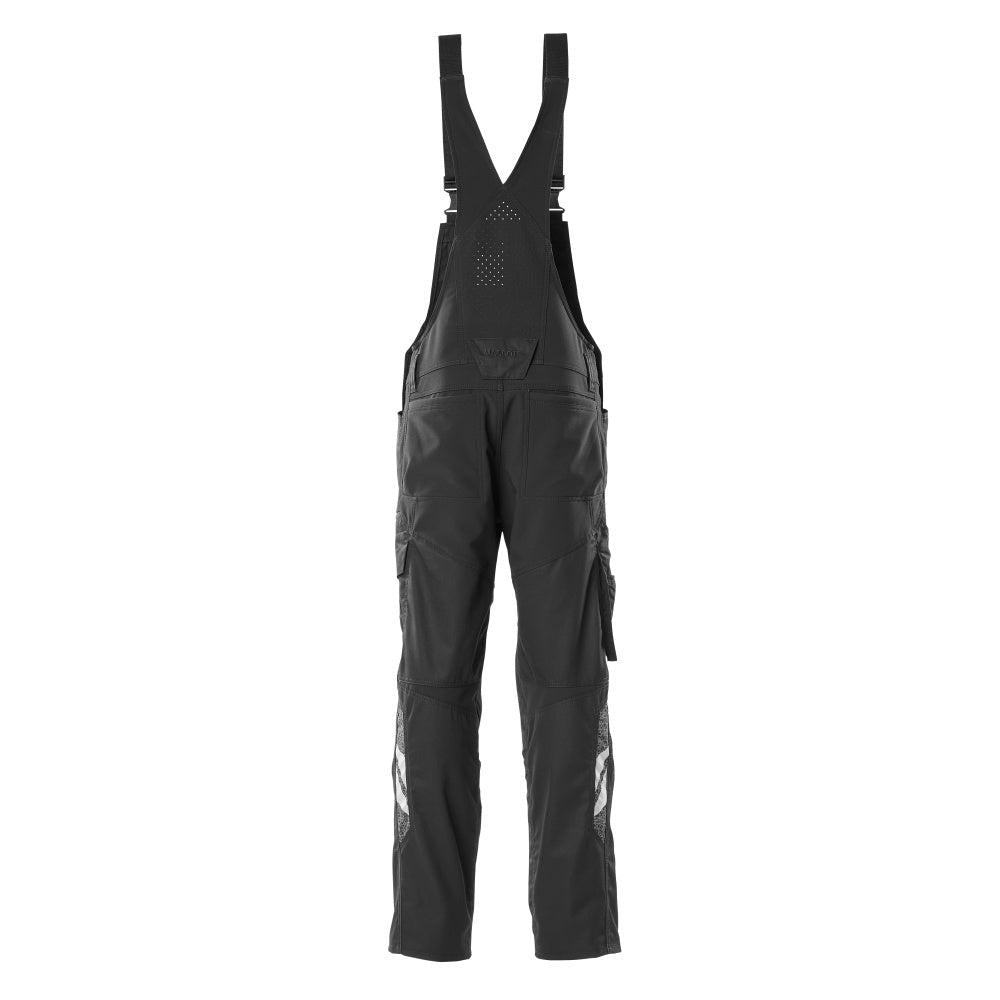 Dungarees, polvitaskut, joustavat sisäosat Dungarees, musta