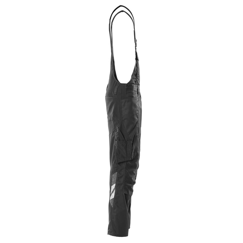 Dungarees, polvitaskut, joustavat sisäosat Dungarees, musta