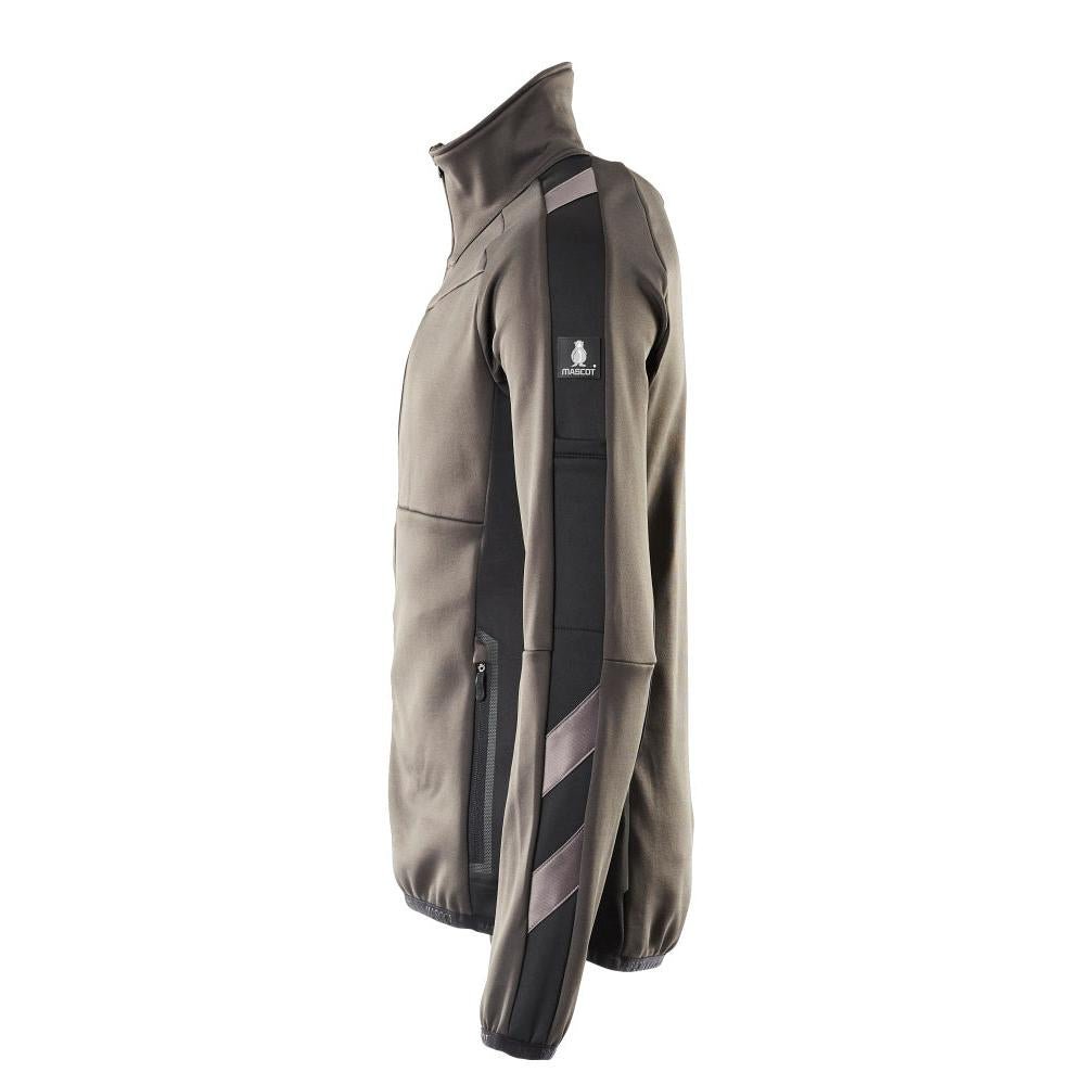Fleece-villapaita vetoketjulla mikrofleece-takki