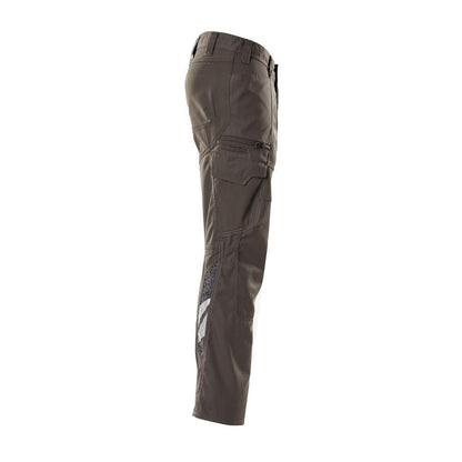 Housut, reisitaskut, joustavat housut, tumma antrasiitti