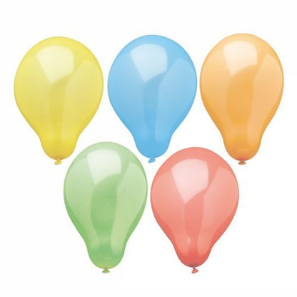 PAPSTAR GmbH ilmapallot "Rainbow" Ø 19 cm, värikkäästi lajiteltu 10 kappaleen pussissa: Kymmenen värikästä ilmapalloa jokaiseen juhlaan, ihanteellinen syntymäpäiville ja täydellisesti järjestetty valkoista taustaa vasten.