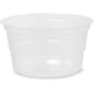 Läpinäkyvä, pyöreä rPET-lisäosa Duni GmbH:n Crystal 188004-188006 -laseille, 50 kappaleen pakkaus, tyhjänä esitettynä ulkonevalla reunalla - ihanteellinen ympäristöystävällisinä kierrätetystä PET:stä valmistettuina juomalaseina kestävään elämään.