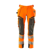 Housut riipputaskuilla, ULTIMATE STRETCH -housut, hi-vis oranssi/tumma antrasiitti