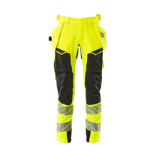 Housut riipputaskuilla, ULTIMATE STRETCH -housut, hi-vis keltainen/musta