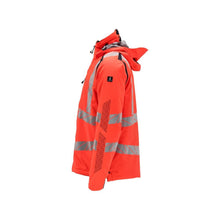 Talvitakki CLIMASCOT®, kevyt talvitakki, Hi-vis punainen/musta-sininen