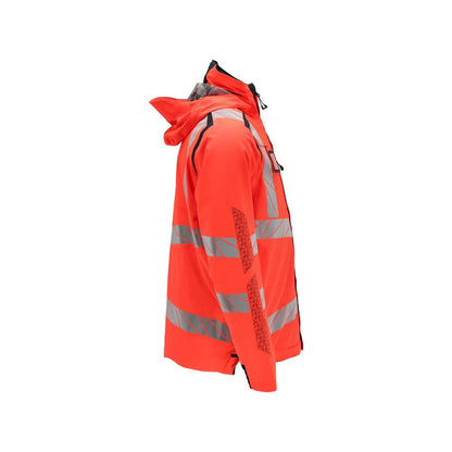 Talvitakki CLIMASCOT®, kevyt talvitakki, Hi-vis punainen/musta-sininen