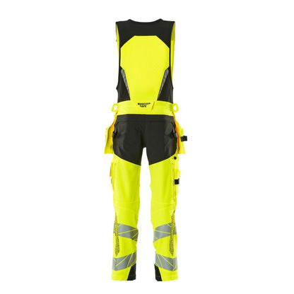 Yhdistelmähousut, riipputaskut, ULTIMATE STRETCH -yhdistelmähousut, hi-vis keltainen/musta