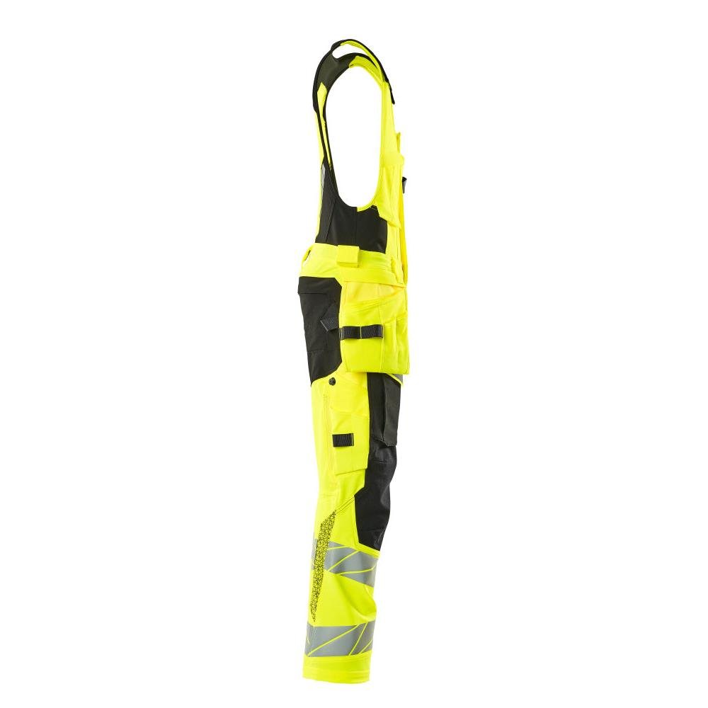 Yhdistelmähousut, riipputaskut, ULTIMATE STRETCH -yhdistelmähousut, hi-vis keltainen/musta