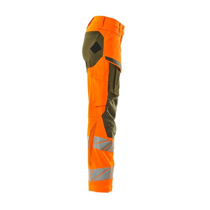 Housut, naiset, DIAMOND, polvitaskut, stretch housut
