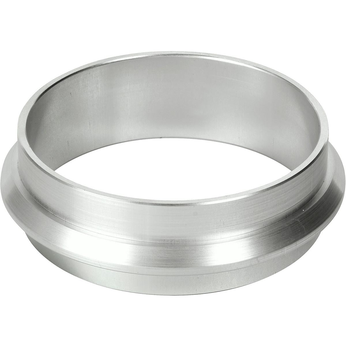 Hopeinen metallirengas, hieman kartiomainen ja sileä, kiillotettu pinta, samanlainen kuin Duni GmbH kasetti DF5 ø 90 mm hopea (1 kappale).